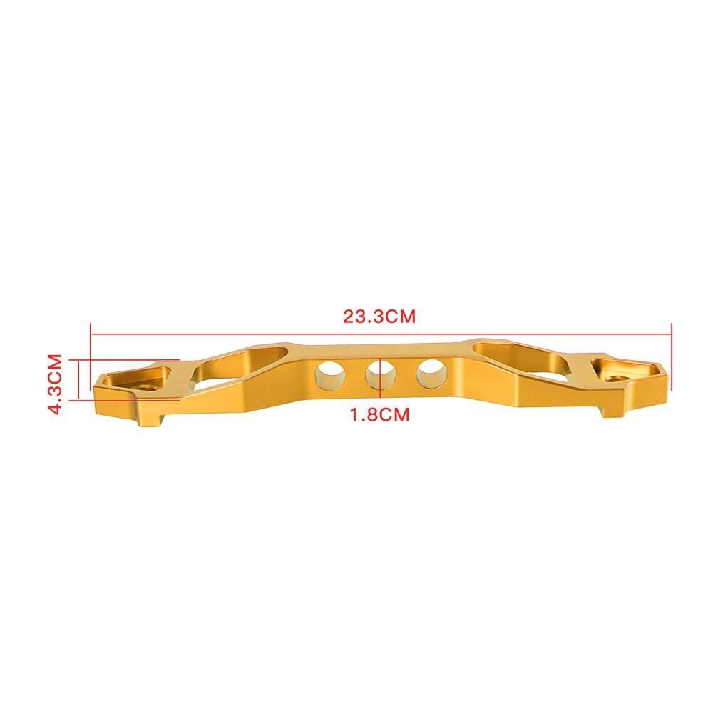 New JDM Style Car Racing Battery Tie Down Aluminum Battery Fasten Bracket Holder 14cm 19CM for Honda Civic Gold Black BT-1007-G
