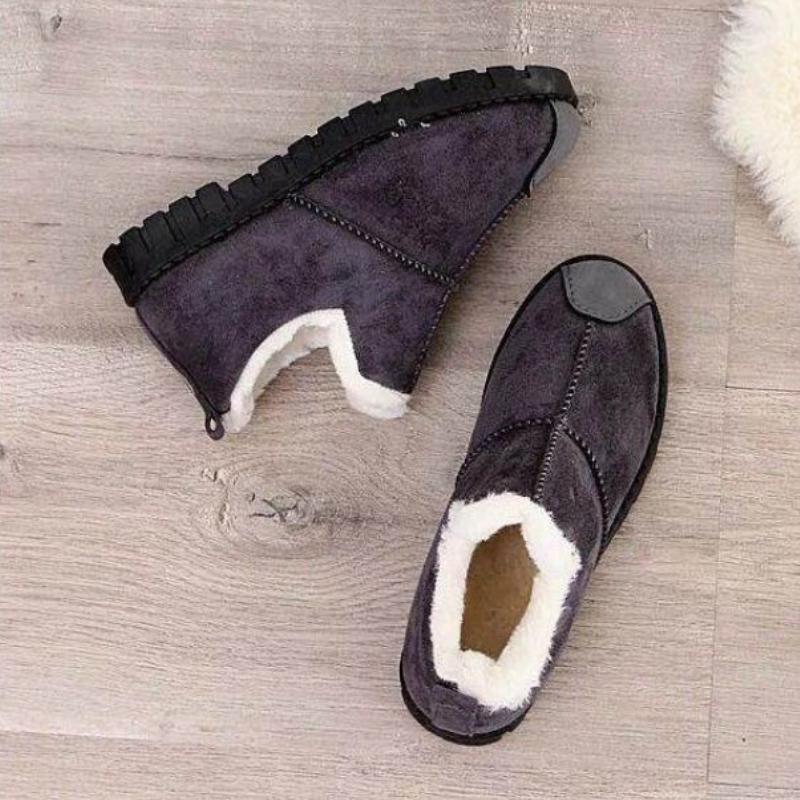 Korean Design Feel Cotton Shoes 2024 Autumn New Minimalist Warmth Plush Fashion Versatile Casual Women's Shoes Zapatillas Mujer