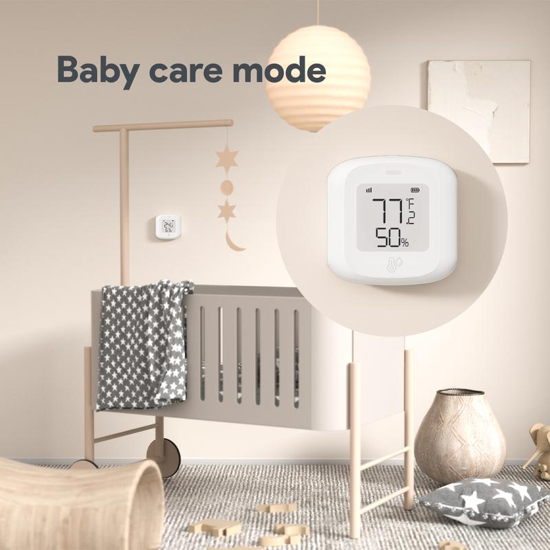 ZigBee / WIFI Temperature  Humidity Sensor For Tuya LED Screen  Smart Linkage Thermo-hygrome Voice Control For Google Home Alexa