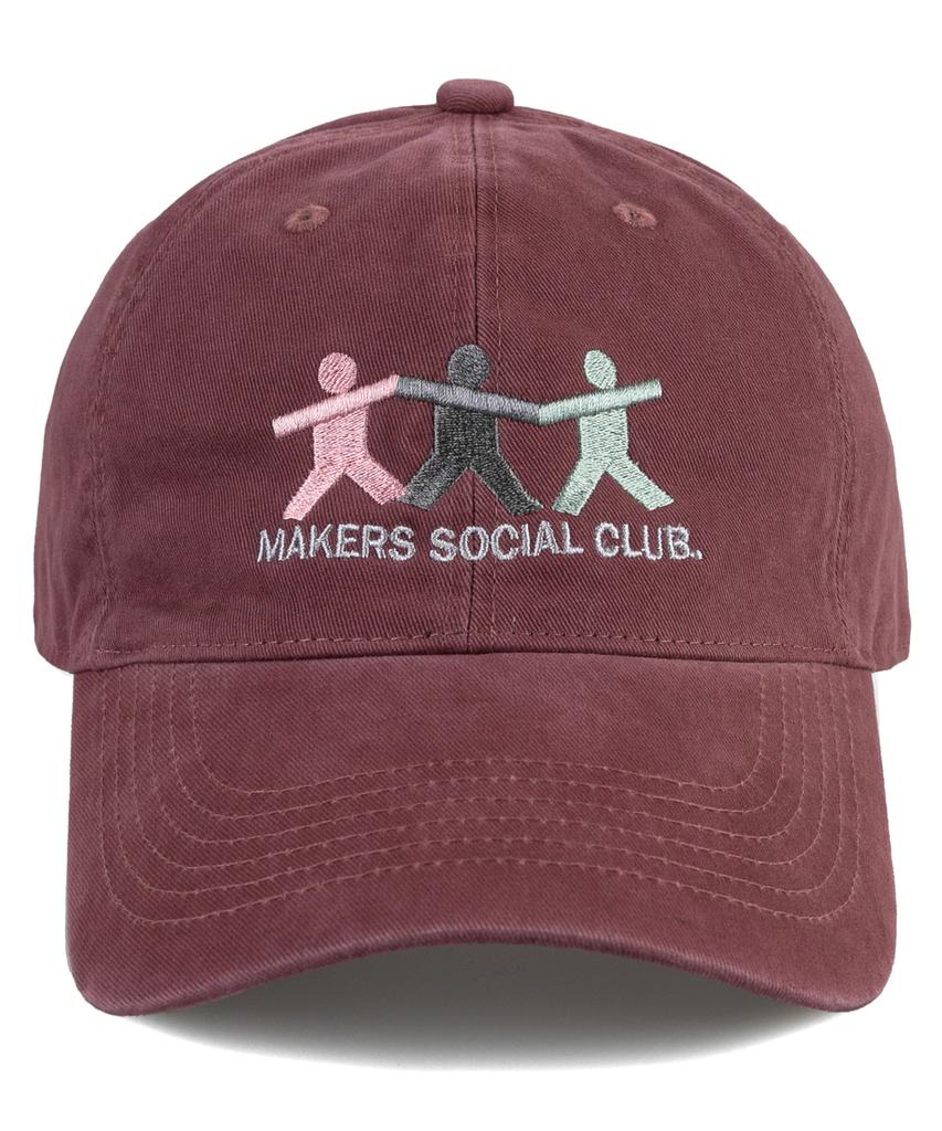 Wig Makers Social Club Cation Ball Cap - Burgundy