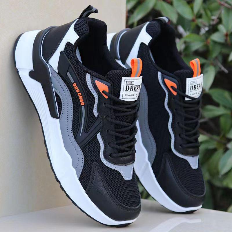 Autumn and winter cotton shoes velvet sports shoes dad shoes leather surface waterproof tide casual shoes keep warm