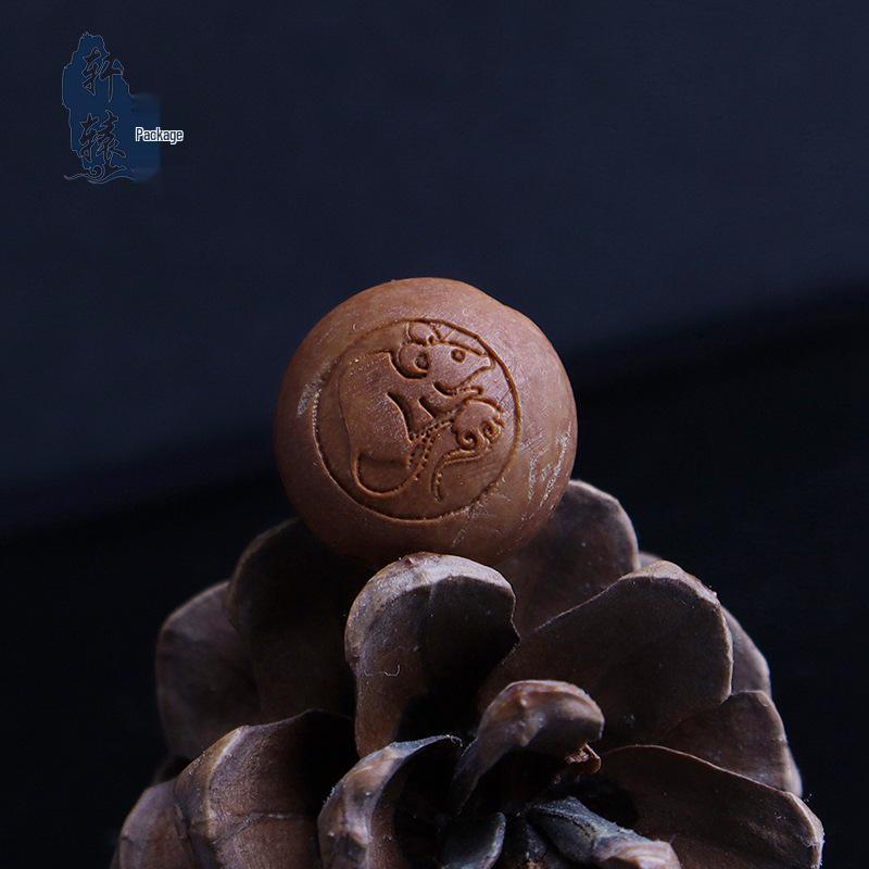 Walnut Carved Zodiac Animals Beads Bracelet: Braided Rope Jewelry for Men and Women