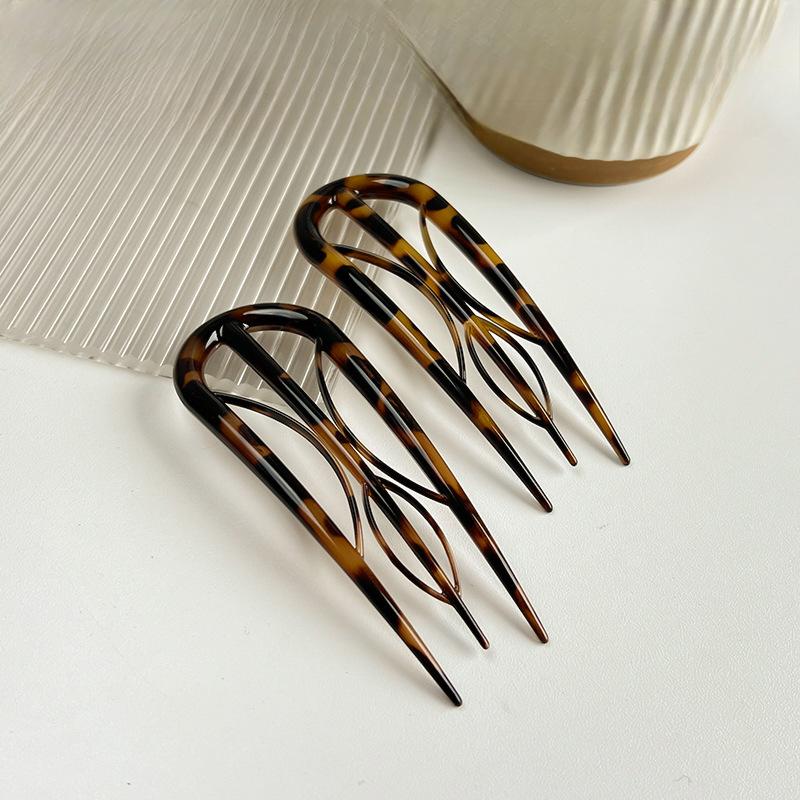 1 st U-formad hästsvanshårnål ins lat stil enkel temperament vinägerhårnål bollhuvudhårnål