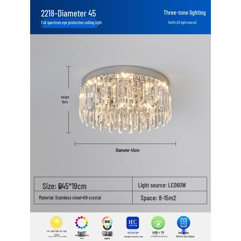 

Crystal LED Ceiling Light