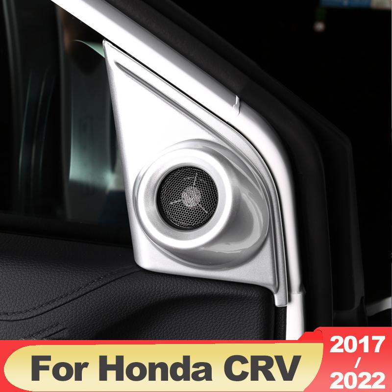 Autocollants décoratifs pour porte intérieure en ABS, cadre de tweeter, pilier A, fournitures de modification pour Honda crv CR-V 2017 2018 2022