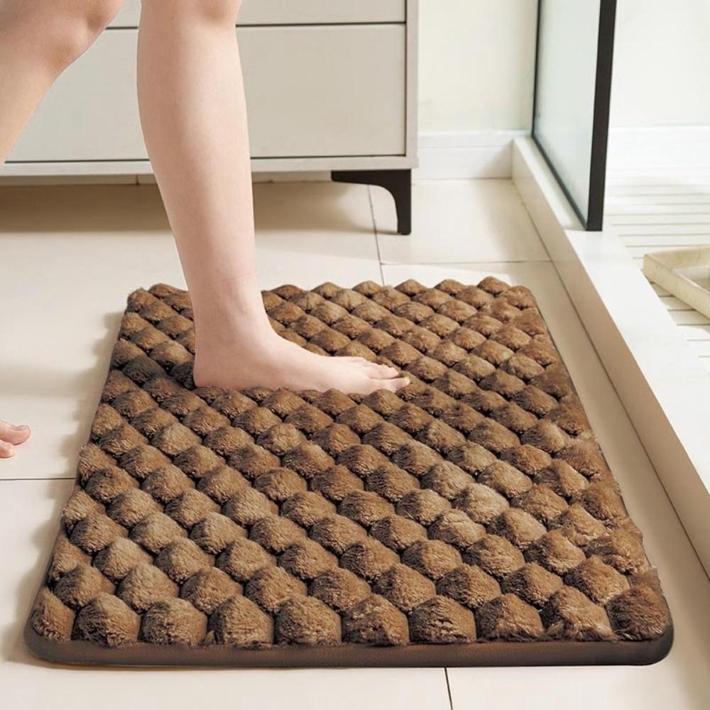 

Practical Bathroom Floor Mat Non-slip Shower Doormat New Bathtub Floor Rug Bathroom кавовий