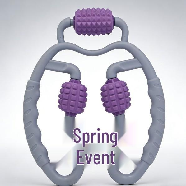 Ring-Shaped Foam Roller Massager for Muscle Relaxation & Fitness фиолетовый