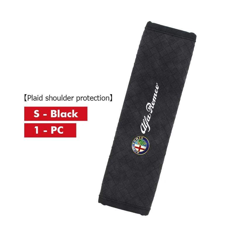 Hub Caps Leather Car Seat Belt Cover Safety Belt Shoulder Protection Pads For Alfa Romeo 159 Giulietta Giulia 147 Mito 156 159 1 CVP1