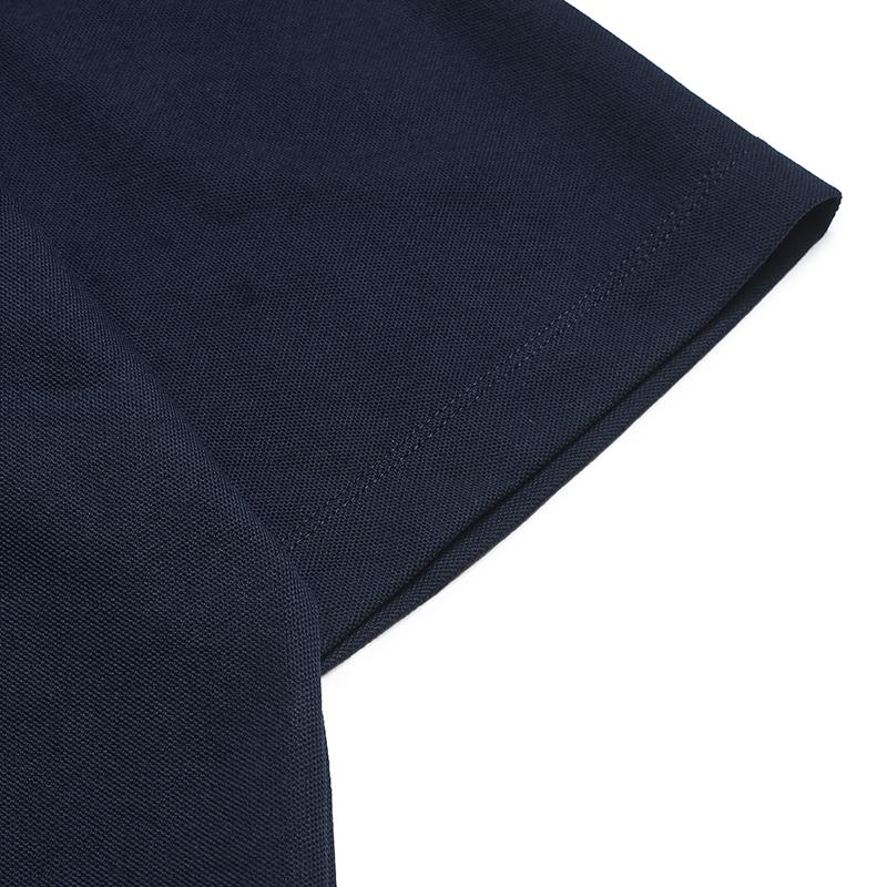 FILA Heritage Fashion Trendy Minimalist Classic Retro Casual Versatile Comfortable Loose Short Sleeve Polo Shirt Men tops Cigarette-Blue F11M628132FDB