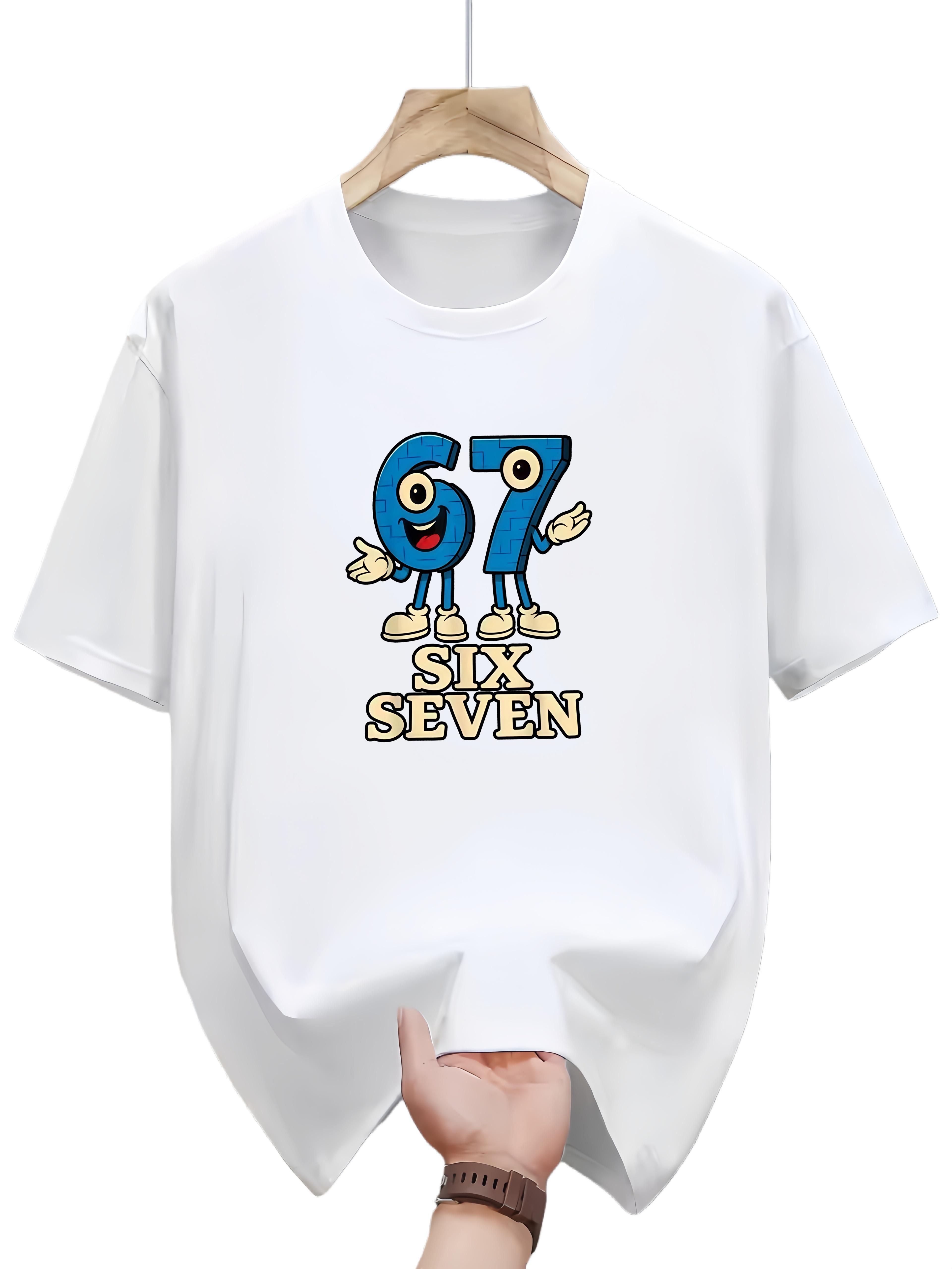 

The 2026 Hot New Fun 677 Meme Design Tshirt retro cotton Tshirt for men and women casual S