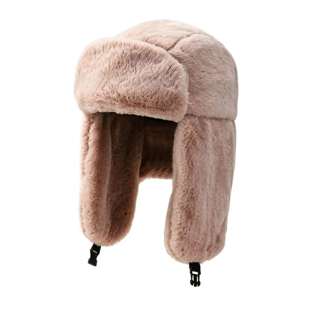Winter warm imitation rabbit fur Lei Feng hat women's ear protectors plush hat thickened windproof outdoor riding versatile model