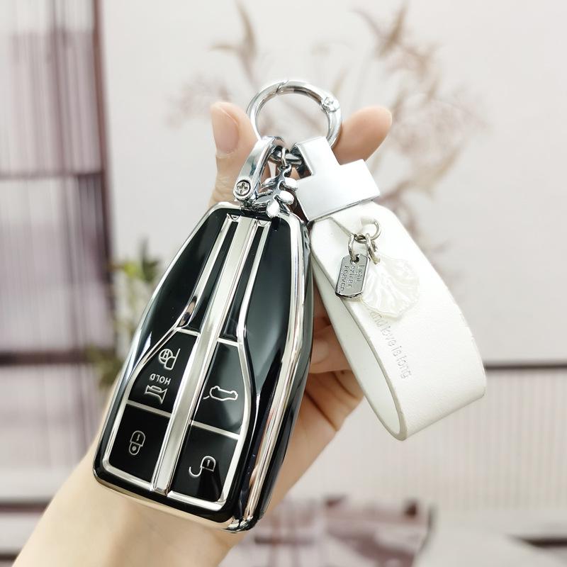 Luxury Protective Key Case for FAW Hongqi H5/HS5/HS7/H9/e-HS9 Cars – Women's Edition