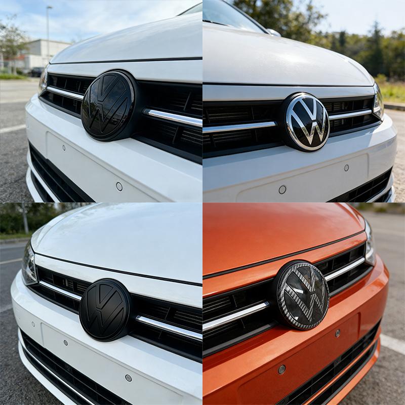 Volkswagen MK4 ABS 3D Car Front Logo Rear Bumper Tail Door Trunk Sticker Rear Emblem Sticker Styling Accessory For VW Volkswagen Polo 2019-2024