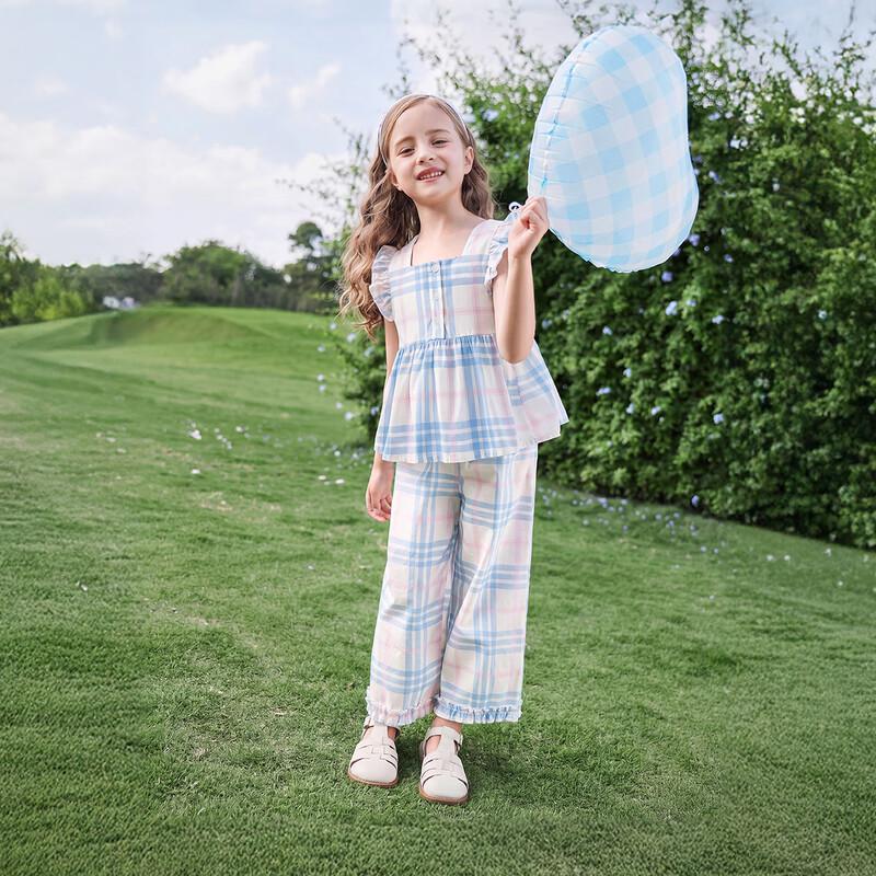 JELLYBABY Girls' Stylish Spring-Summer Two-Piece Set