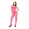 Sex underwear chest hanging sexy one-piece jacquard mesh open crotch pajamas socks