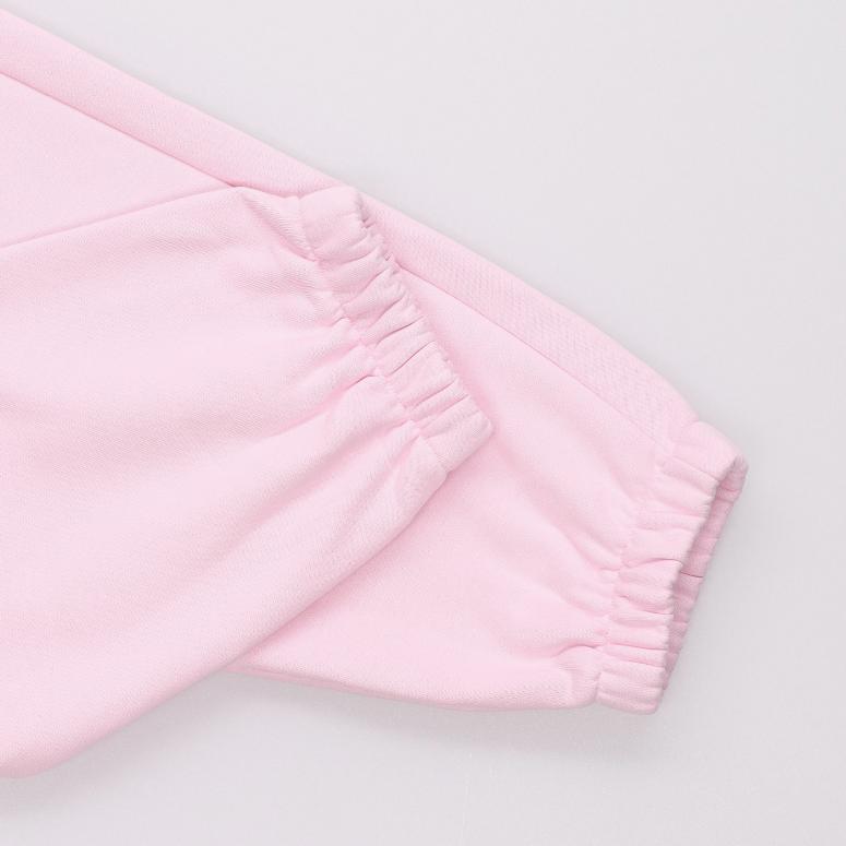 Adidas Logo Fleece Thick Loose Cuffed Knitted Sports Pants Unisex Pants Clear-Pink IV7611