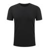 Camiseta Masculina de Seda Gelada com Gola Redonda e Manga Curta, Top Masculino para Esportes e Lazer Corrida, Roupas Masculinas de Secagem Rápida para Fitness Manga Curta