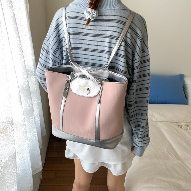 Large-capacity Commuter Backpack Women's New Spring and Summer Fashion Shoulder Bag College Student Underarm Tote Bag