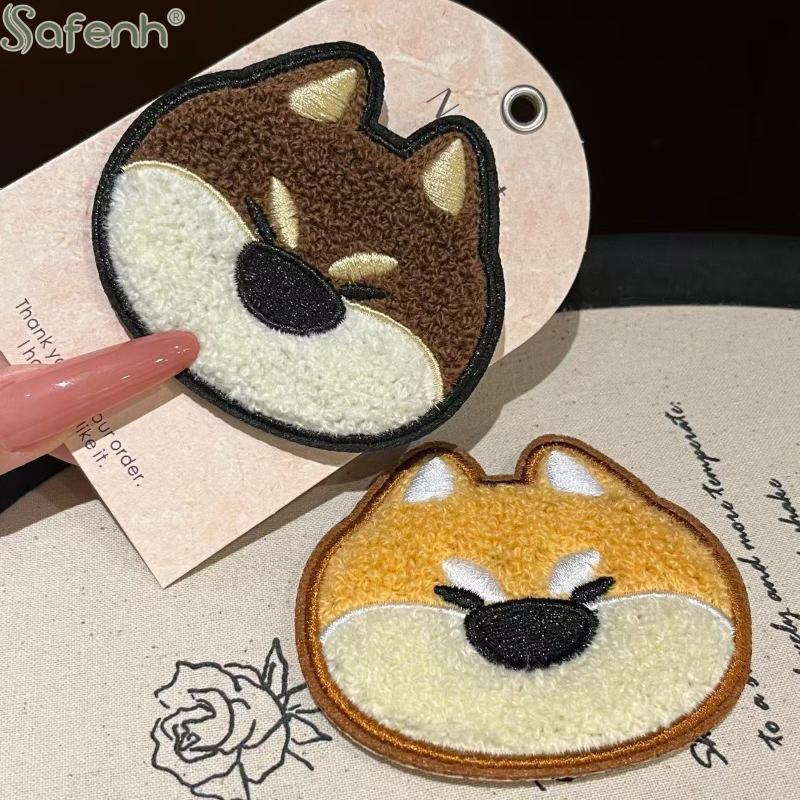 Süße Shiba Inu Chenille Haarspange Cartoon Hund Plüsch Haarspange für Damen Mädchen Tägliches Haaraccessoire