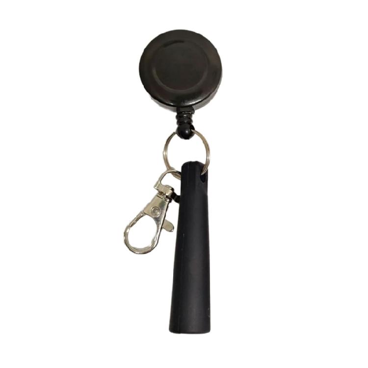 Elastic Pull Pen Sleeve with Key Ring Attachment Retractable Keychain Protects Pens from Damage in Backpacks and Desks