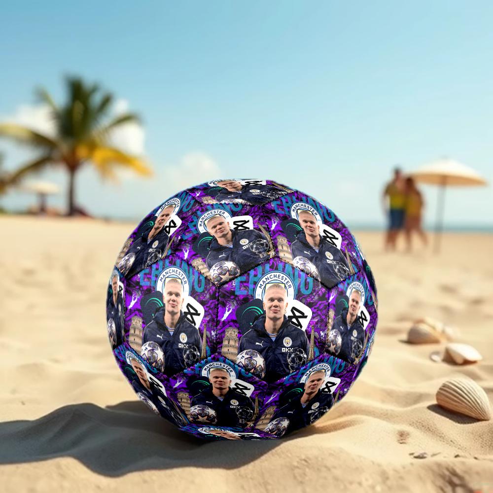 1 pz Haaland Manchester City Taglia 5 Pallone da Calcio PVC Football Partite Sportive Allenamento Giochi all'Aperto Spiaggia Palloni Elastici 07e17