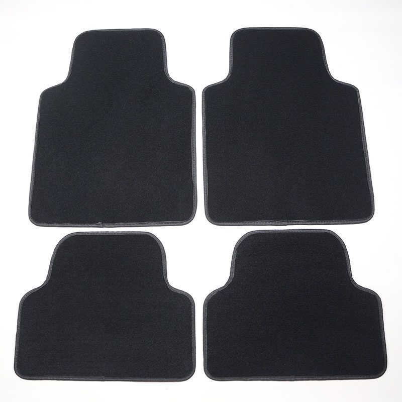 Car Foot Mat Neutral Suede Car Anti-Dirty Pad Easy to Clean Waterproof Non Slip TPE Fully Surrounded Upper Layer Carpet Mat