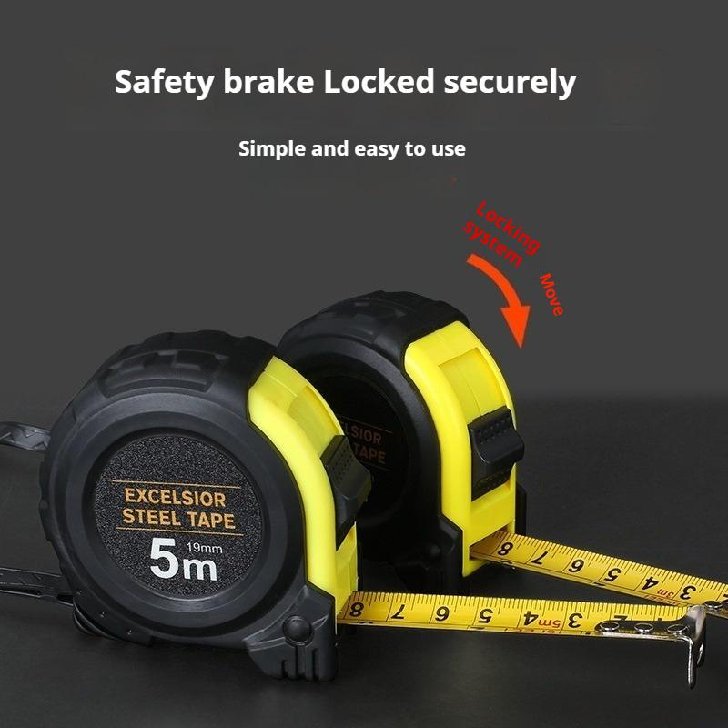 Tape Measure 5m/3m/7.5m/10m Heavy-Duty Rubber-Coated Drop-Proof Box Tape Measure Steel Tape Measure