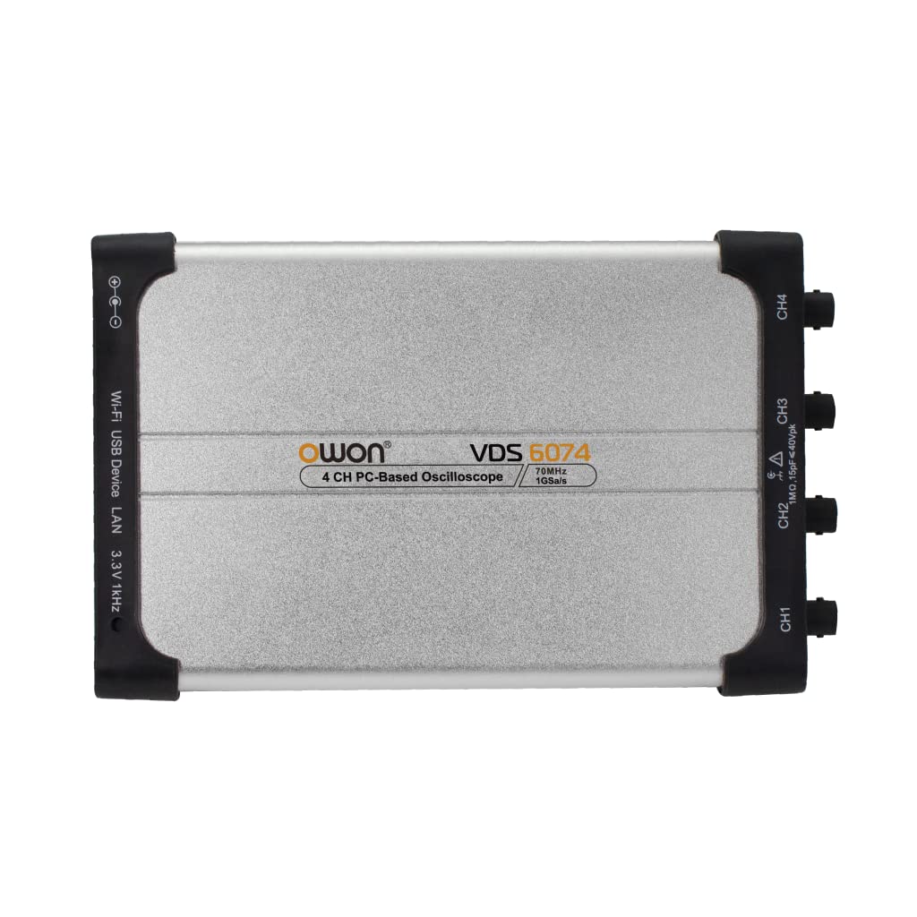 

OWON VDS6074 Latest Digital Oscilloscope with LAN 4ch 70MHz Bandwidth 8BIT Instruction Manual 4-Channel 1Gs/s PC-Based PC-Based [Manufacturer s 3-Year