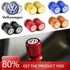 For VOLKSWAGEN VW 4pcs Car Wheel Tire Valve Caps Aluminum Airtight Covers Badge Emblem for VW Volkswagen Golf Polo Passat Tiguan