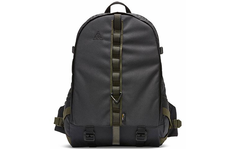 Nike Nylon Fabric Backpack Regular Unisex Black Gray CK7510-010