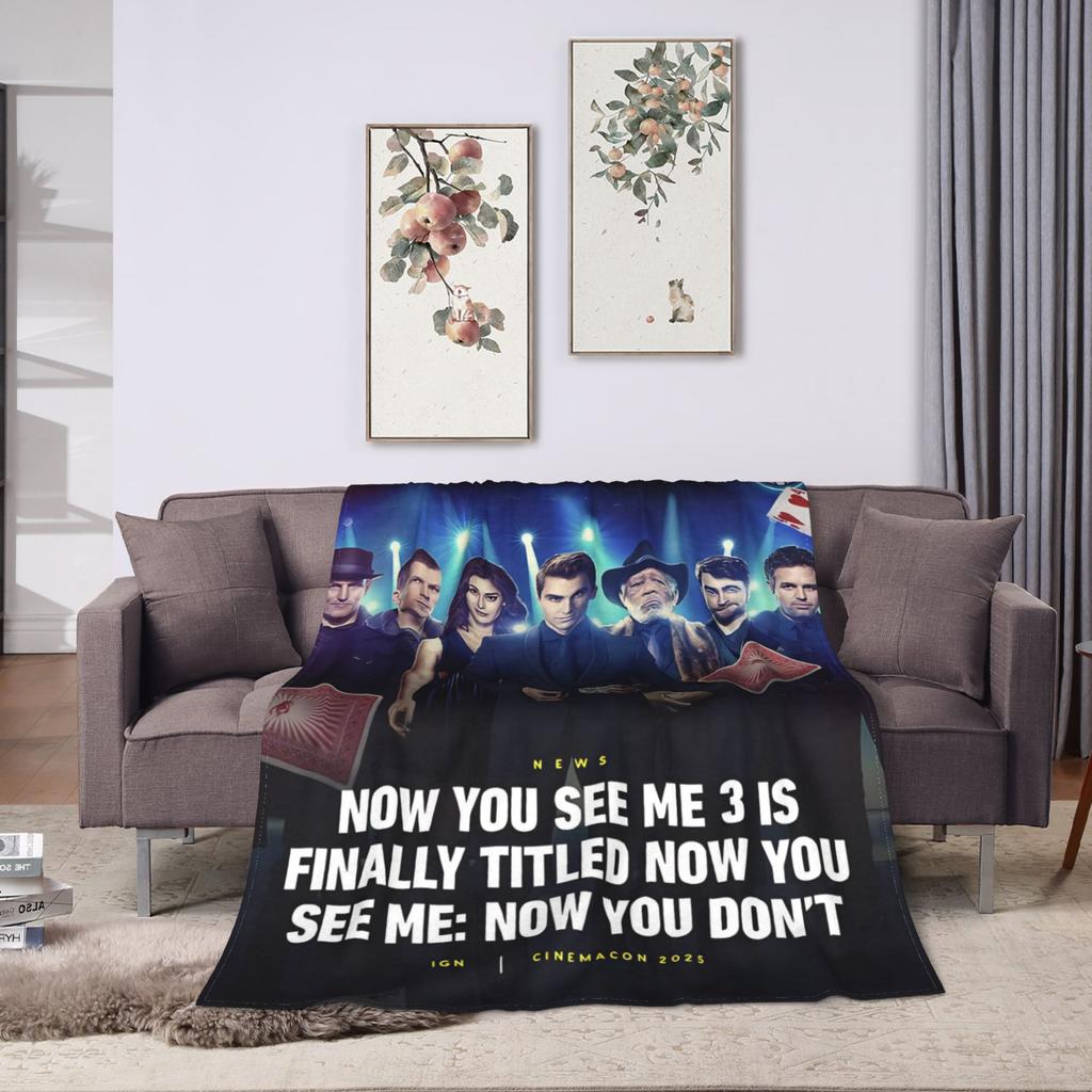 Now You See Me 3 Movie Blanket Quality Soft Throw Blanket Autumn Picnic Outdoor Comfortable Bedspread