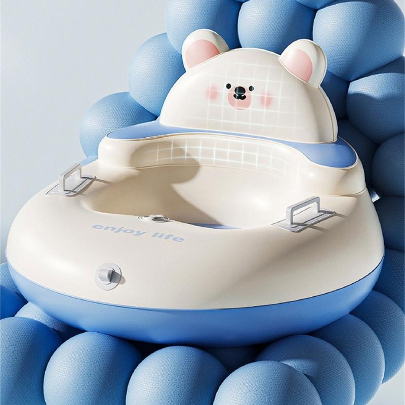 Inflatable Snow Sleds With High Backrest And Antislip Base For Skiing And Winter Outdoor Activity