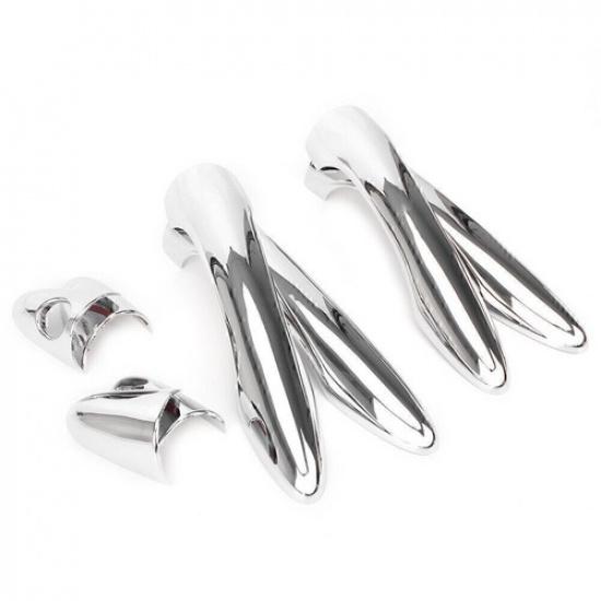 Car Chrome Door Handle Cover Trim Set for Kia Sportage R 2011-2015 4PCS Chrome