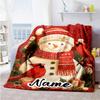 Christmas Decoration1 Customize Text Blanket Throw Personalized Blanket Soft & Cozy Perfect for Couch Office Chair Living Room Picnics