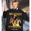 Rod Stewart 62. výročí 1960-2022 Podepsané Černé Všechny Velikosti Tričko AC384 Unisex Tričko