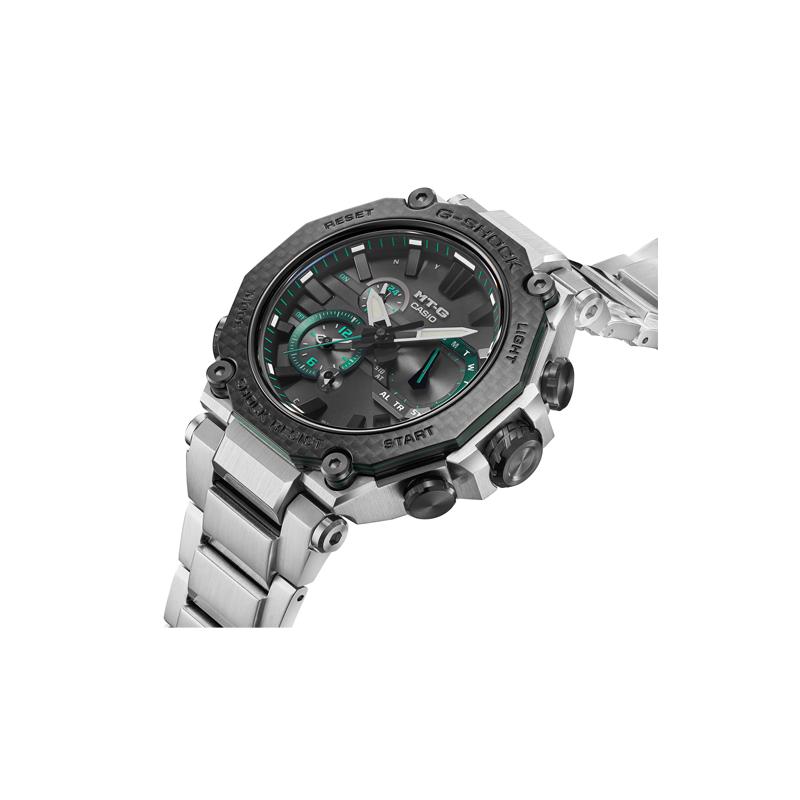 Casio G-SHOCK MTG series classic fashion trend waterproof solar quartz movement stainless steel strap Japanese and Korean watch men's MTG-B2000XD-1APR