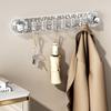 Wall Mounted Suction Cup Hook Plastic Row Storage Hook Sundries Storage Hook  Kitchen