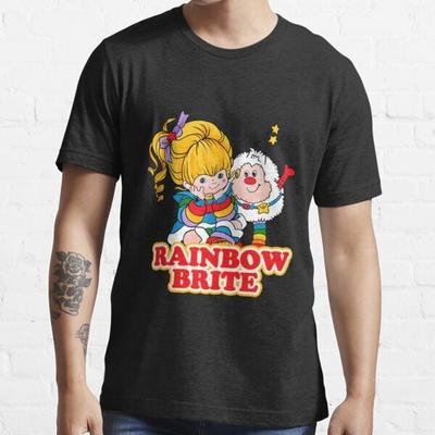 Retro Rainbow Brite Art tv Dárek Základní tričko Unisex tričko