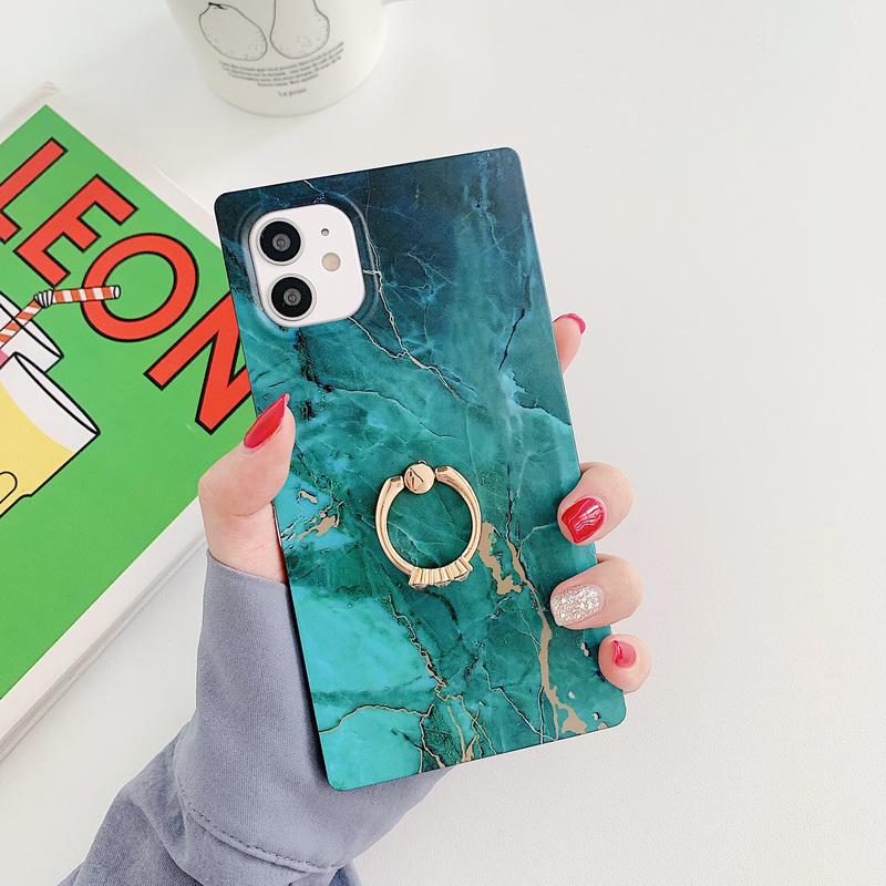 Buy New Square Marble Case With Ring Holder For Iphone 12 11 Pro Max X Xr Xs 8 7 Plus Soft Imd Matte Phone Case At Affordable Prices Free Shipping Real Reviews With Photos Joom
