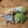 Crochet Coaster Frog Squid Turtle Insulating Coffee Mats Animal Pattern Drink Coasters Novelty Gift for Home Party Office