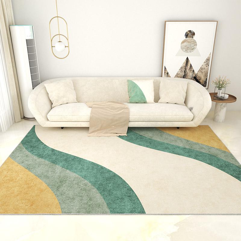 Rainbow Large-area Carpets for Living Room Girl Rugs for Bedroom Decor Light-colored Soft Cloakroom Carpet Ins Style Bedside Rug