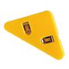Corner Paper Clip Triangular Cute Adjustable Book Page Clamp Bookmark for Documents Bills Yellow