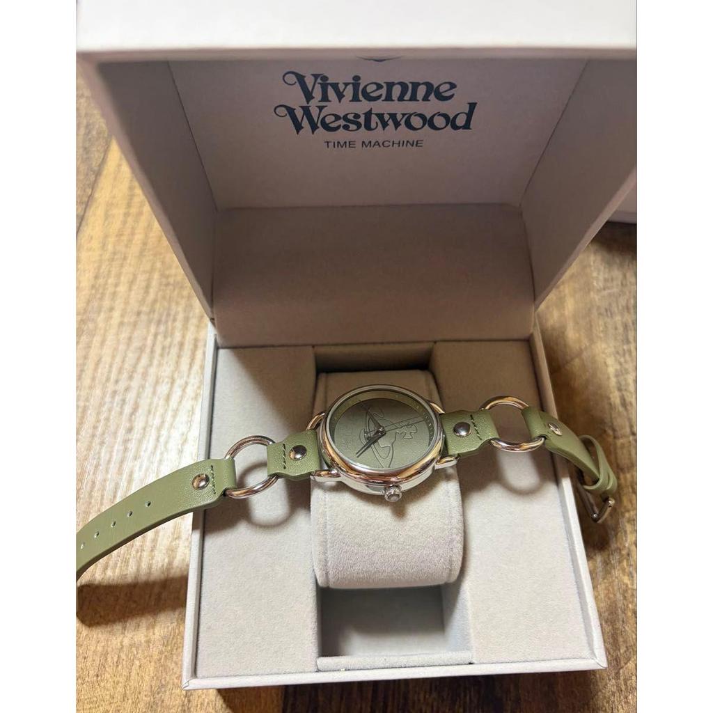 Used Vivienne Westwood watch silver x khaki
