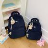 Schoolbag new wear-resistant simple backpack versatile leisure travel backpack large capacity multi-layer middle school bag