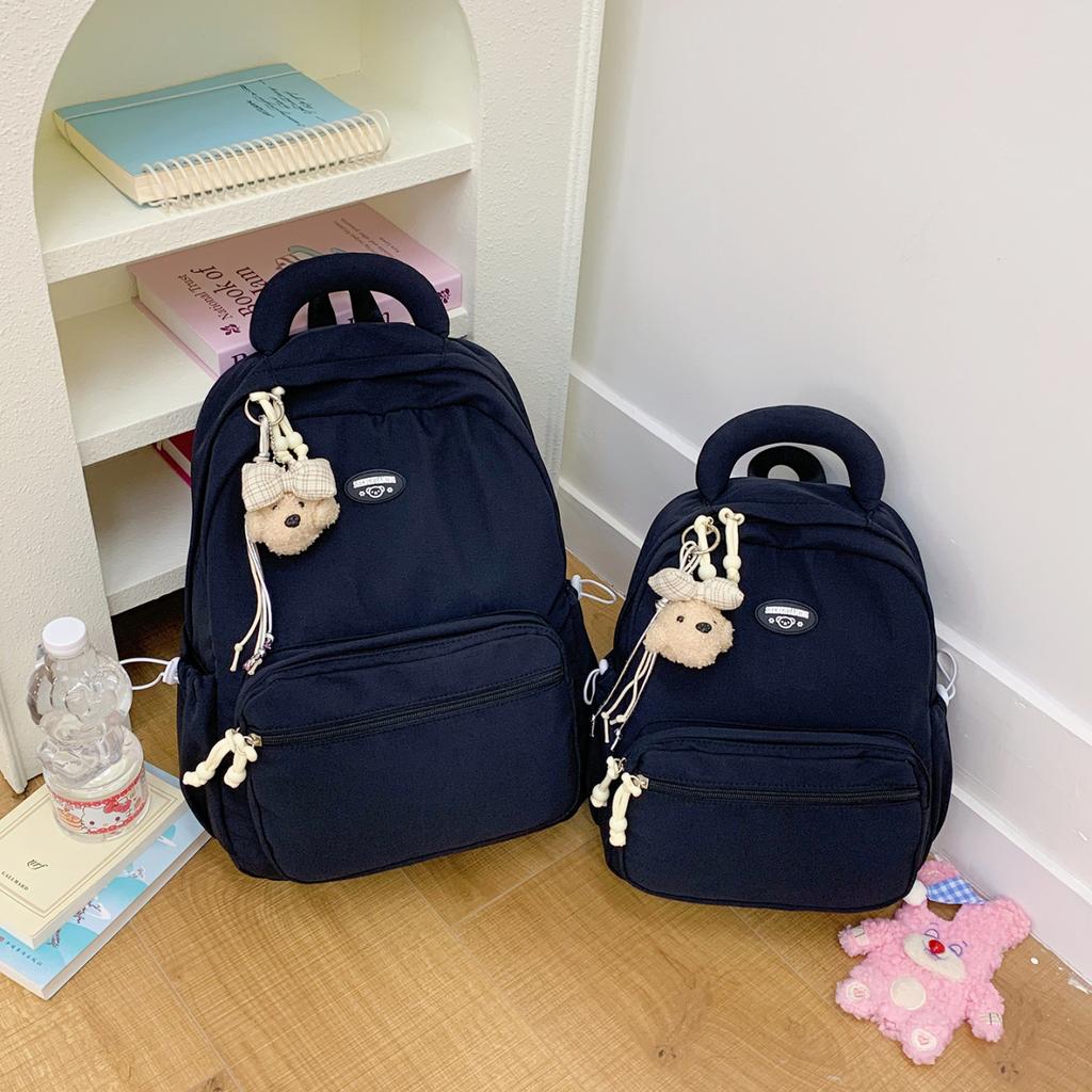 Schoolbag new wear-resistant simple backpack versatile leisure travel backpack large capacity multi-layer middle school bag