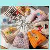Cute Mini Shopping Bag Keychain With Plush Fluffy Pendant For Gifts And Accessories