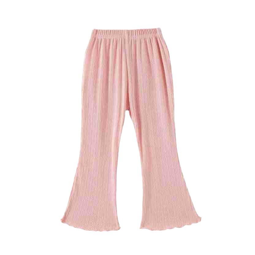 Girls Summer Lightweight Flared Cuff Pants Princess Mosquito-Resistant Long Trousers