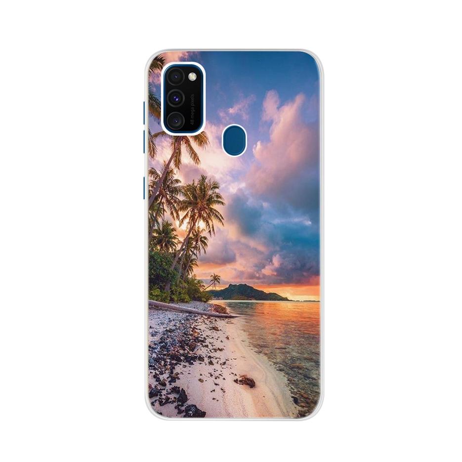 For Samsung Galaxy M21 Case Samsung M30s Soft Slim Cute Painted Phone Back Cover For Samsung M21 M 21 M215F Cases Bumper Fundas