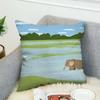 H-Henry Art Pillow Case For Car Sofa Decorative Home Double-sided Print Plush Square Throw Pillow Cushion Cover