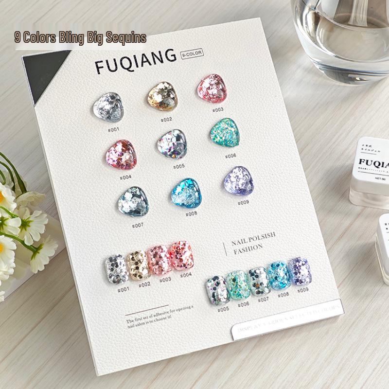 

2025 Flash Gel Polish: 9 Vibrant Bling Glitter Colors for Nail Salons